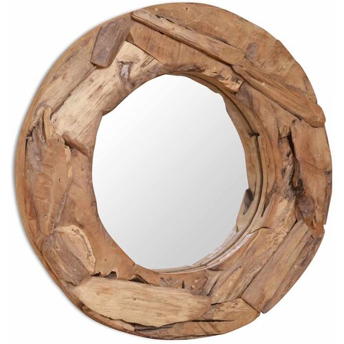  Ukrasno Ogledalo od Tikovine 60 cm Okruglo Slike