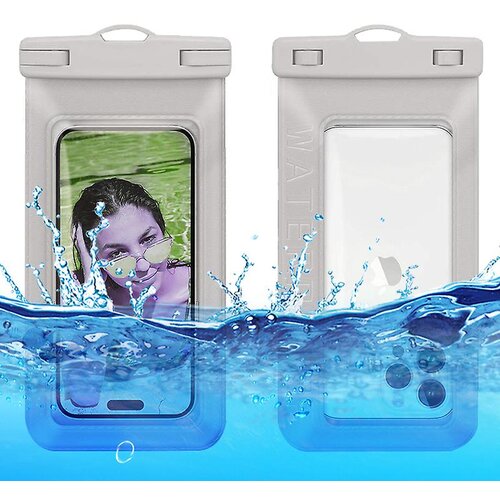INORCO 7,5-palčna vodotesna plavajoča torbica za telefon IPX8 Cellphone Dry Bag Case, teksturirana PVC podvodna HD za&amp;scaron;čita za telefon, (22032999) Slike