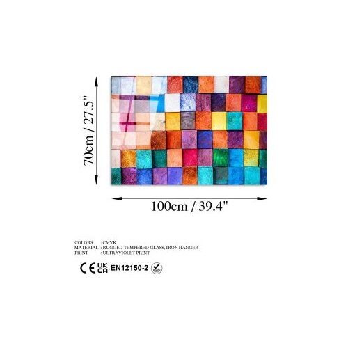Wallxpert dekorativna slika od kaljenog stakla colors (uv 226) 70 x 100 Slike