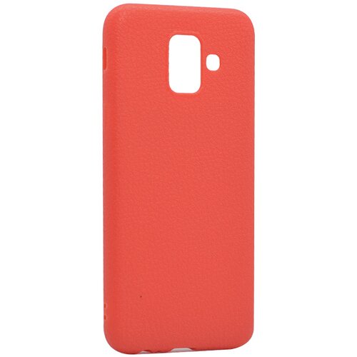  Maska za telefon Leather Look za Samsung A6/ A600F (2018) crvena Cene