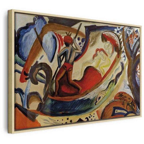  Slika - August Macke – Nackte Mädchen in der Barke 60x40 U prirodnom drvenom okviru Cene