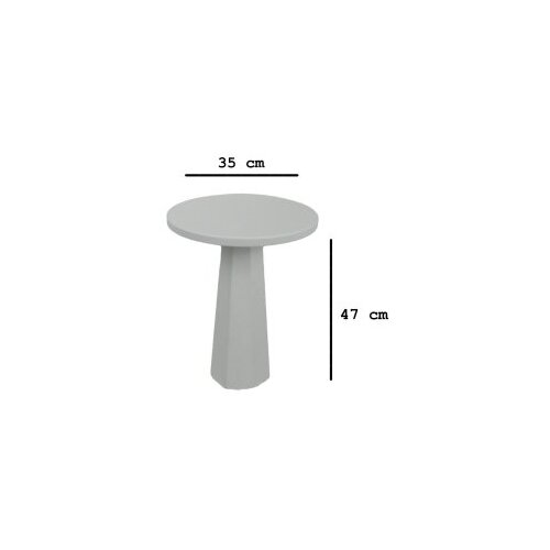 Hanah home side table lilyum 47 white Slike