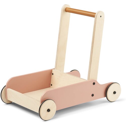 Liewood drveni voz za igračke i učenje hodanja bonnie tuscany rose golden caramel mix Slike