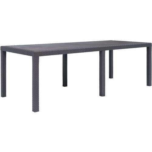  Vrtni stol smeđi 220 x 90 x 72 cm plastika s izgledom ratana Cene