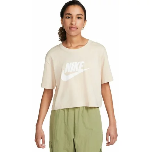 Nike NSW TEE ESSNTL CRP ICN FTR W Ženska majica, bež, veličina