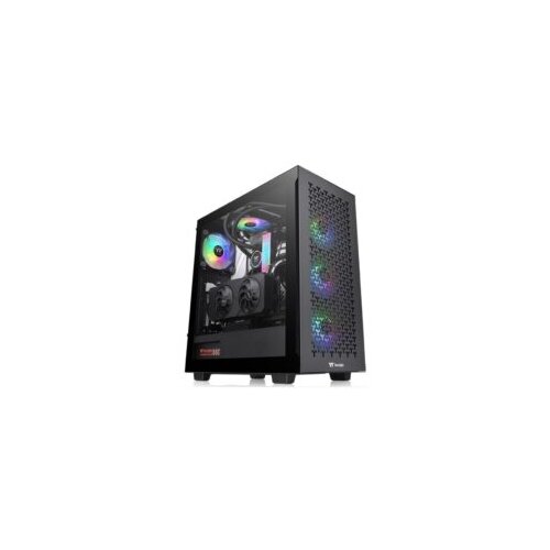 Thermaltake V350 TG ARGB Air Mid tower, tempered glass, 3x 120mm ARGB fan, 1x 120mm Turbo fan Slike
