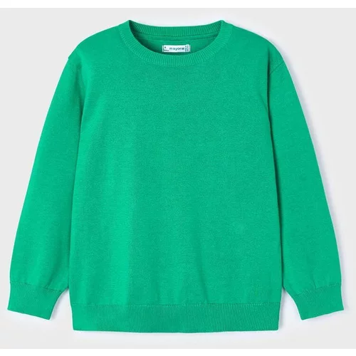 Mayoral Otroški bombažen pulover zelena barva