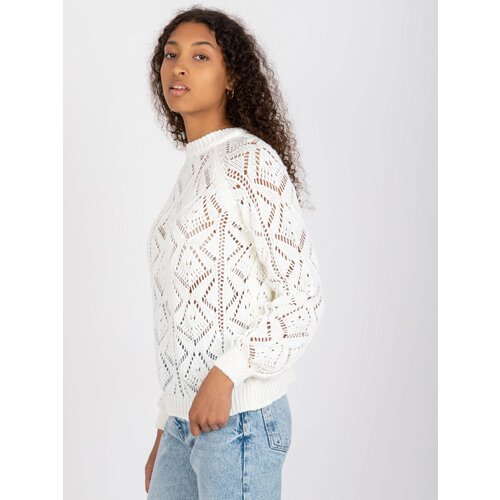 RUE PARIS Sweater-LC-SW-0254.64-white Slike