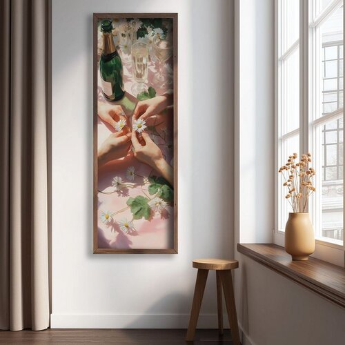 WALLXPERT LAC058-120 Multicolor Decorative Framed MDF Painting Cene