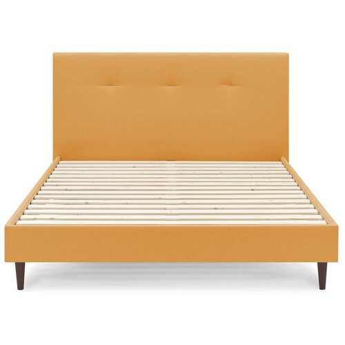 Bobochic Paris Žuti tapecirani bračni krevet s podnicom 160x200 cm Tory - Cijene