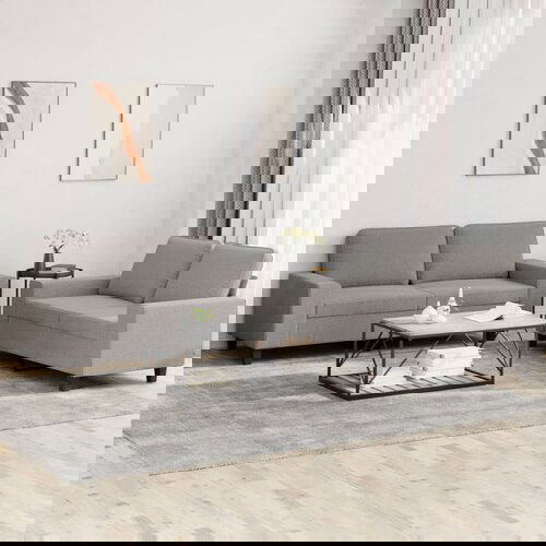 vidaXL Sedežna garnitura 2-delna taupe blago Cene