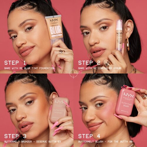 NYX Professional Makeup Buttermelt Blush pudrasto rdečilo odtenek 06 For the Butta 5 g Slike