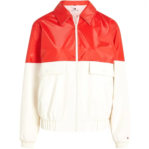 Tommy Hilfiger Prehodna jakna rdeča / bela