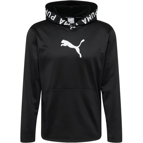 Puma Sportska sweater majica crna / bijela