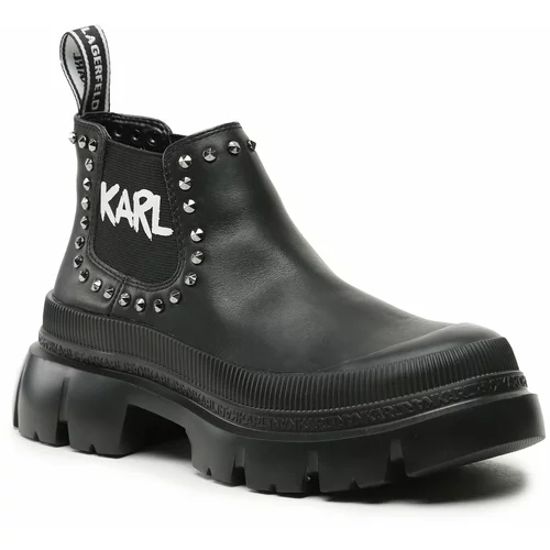 Karl Lagerfeld Gležnjarji Chelsea KL43531 Black