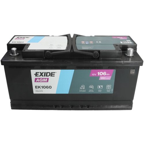 Exide akumulator agm 106AH EK1060 start-stop 393x175x190 Cene