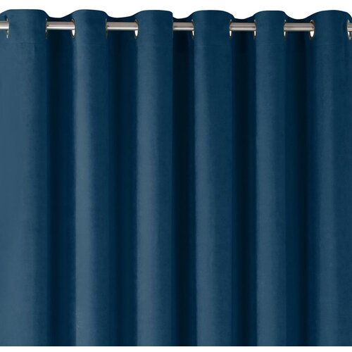  Curtain MILANA color indigo style classic silver silver metal eyelets chenille 280x270 HOMEDE Slike