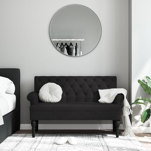 vidaXL Klupa s naslonom crna 120 x 62 x 75 5 cm od tkanine Cijene