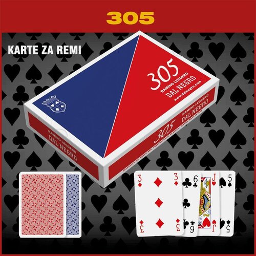Dal Negro &amp;quot;305&amp;quot; karte za remi Slike