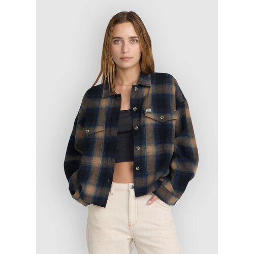 Rvca Bonito Boxy Flannel Srajca black Slike