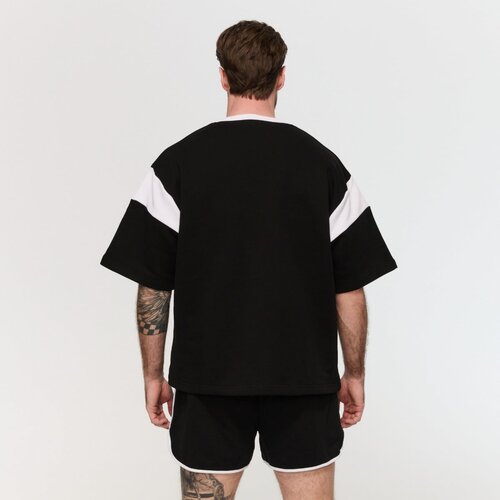 GymBeam Mu&amp;scaron;ka majica Premium Heavyweight Varsity Black L Slike