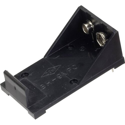 TRU COMPONENTS Držalo za baterije 1x 9 V Block kontaktni pol BH-9VP, (20636026) Slike