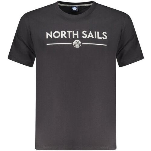 North Sails Mu&amp;scaron;ka Crna Majica Kratkih Rukava Slike