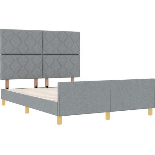 VidaXL Krevetni okvir Svjetlosiva 160x200 cm Tkanina Slike