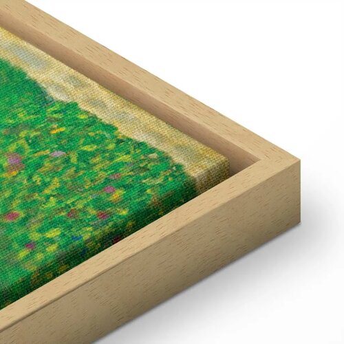  Slika - Gustav Klimt &amp;ndash; Poppy Field 40x40 U prirodnom drvenom okviru Slike