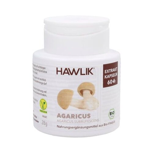 Hawlik Ekstrakt Agaricus kapsule, organski - 60 kaps. Slike