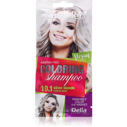 Delia Cosmetics Cameleo Coloring Shampoo šampon za toniranje za kosu nijansa 10.1 Silver Blonde 40 ml Cijene