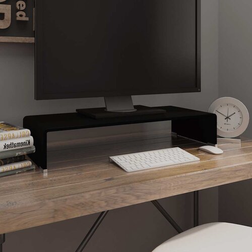  Stalak za TV/Monitor Stakleni Crni 70x30x13 cm Cijene