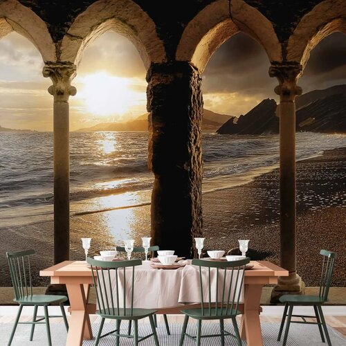  Foto tapeta - Castle on the beach 250x175 Cene