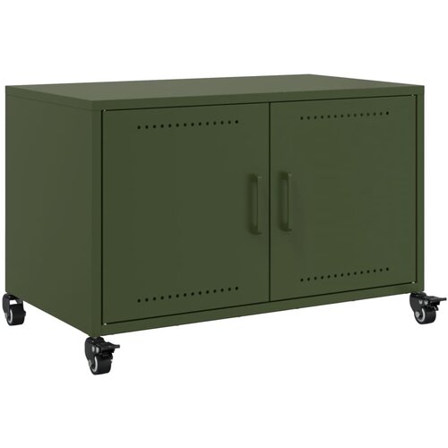 VidaXL TV omarica olivno zelena 68x39x43,5 cm hladno valjano jeklo, (21242038) Slike