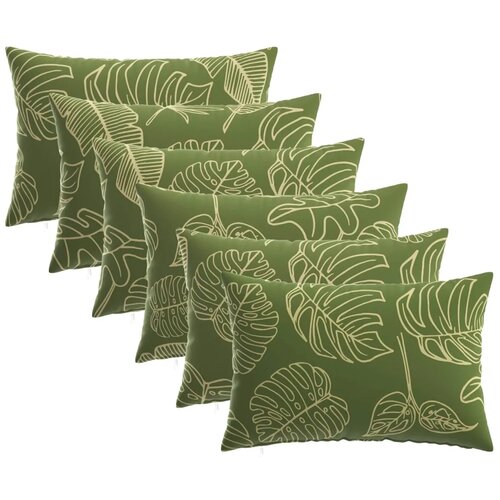  Presvlaka za jastuk 6 pcs HEERLEN Dizajn lista 40 x 60 cm - Dezen s listom 40 x 60 cm 6 Slike