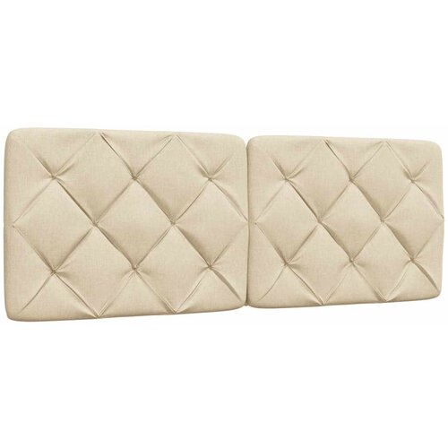 vidaXL Vzglavna stranica krem 140 cm blago Cene