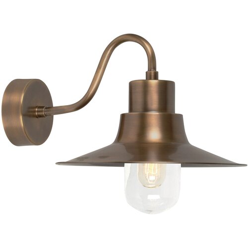 Elstead Lighting Elstead Sheldon Zunanja stenska svetilka Fisher, kupola, 1 luč, medenina, IP44, E27, (22099981) Cene