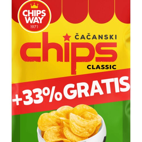Chips Way classic 150g + 33% gratis Cene