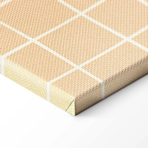  Slika - Waving Lines - Creamy Grid on a Noisy Pastel Background 20x30 Standard Slike