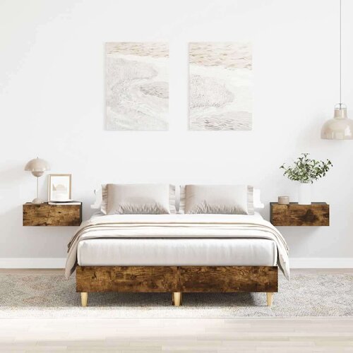 vidaXL Okvir kreveta bez madraca boja hrasta 120 x 190 cm Cijene
