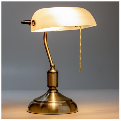  Brilagi - Stona lampa BANK OFFICE 1xE27/60W/230V mesing/bela Cene