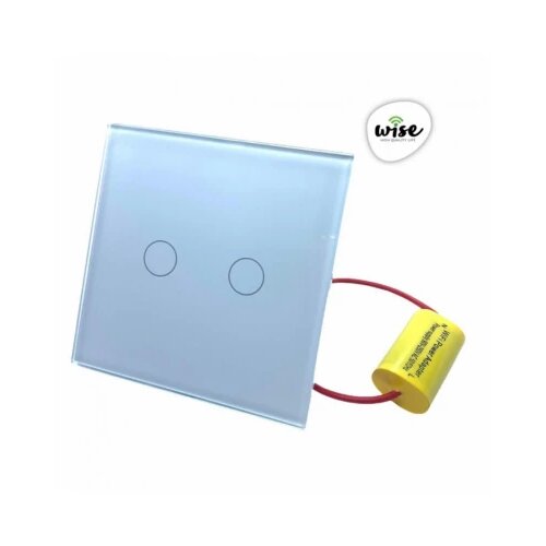 Wise wifi pametni prekidač slw - nije potrebna "nula" žica - 2 tastera - stakleni panel Cene
