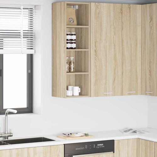 vidaXL viseći ormarić s policom riga sonoma hrast 30 x 29,5 x 100 cm Cene