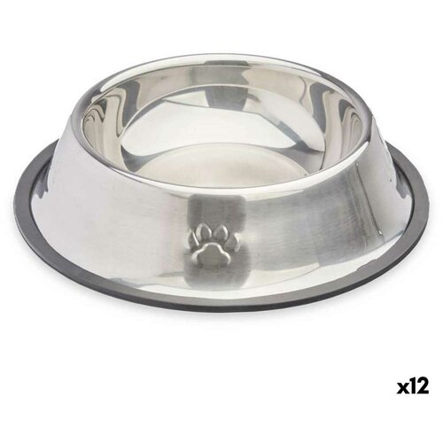  Hranilica za pse Mascow 310 Siva Srebrna Guma Metal 22 x 6 x 22 cm (12 kom.) Slike