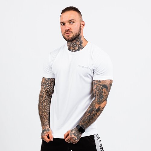 GymBeam muška majica TRN White 58438 Slike
