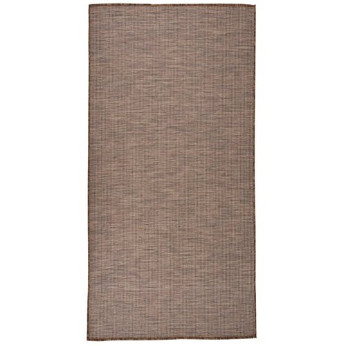 Furnova Zunanja preproga ploščato tkanje 100x200 cm rjava, (21930664) Cene