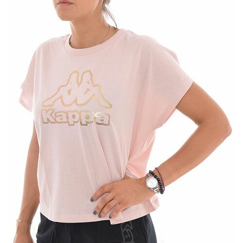 Kappa ženska majica logo duva roze Slike