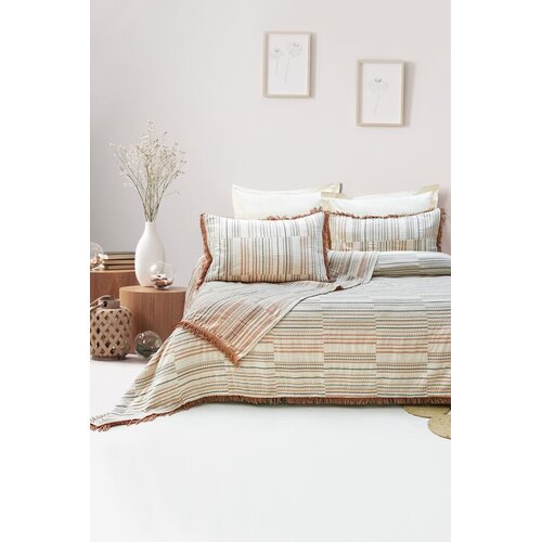 L'essentiel Maison Komplet posteljine Lia, 240x260 cm, Bež-crvena Cijene