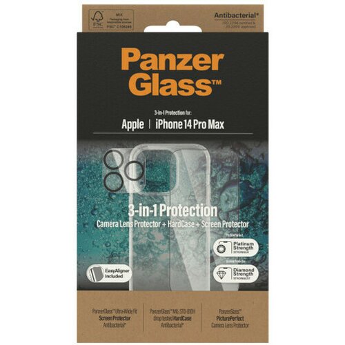 Panzer_Glass panzerglass uwf zaštitno staklo, futrola i zaštita za kameru za iphone 14 pro max Cene