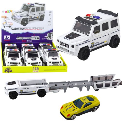 Policijski terenski auto za igru koji se rasklapa - bijeli Slike